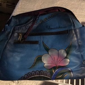 Anuschka Leather Hobo/Crossbody Bag